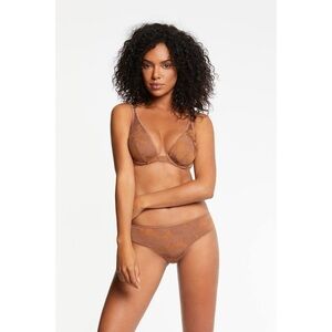 Maison Lejaby | Ombrage Cocoa Triangle Plunge Bra Size 32B / 70B